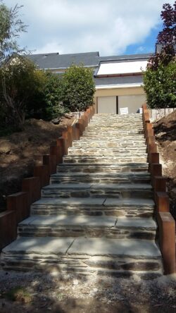 Paysagiste Maen Roch Escaliers 26 Maçonnerie Maen Roch