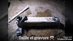 Paysagiste Maen Roch Gravure sur granit 17 Maçonnerie Maen Roch
