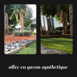 Paysagiste Maen Roch Gazon synthétique 6 Maçonnerie Maen Roch