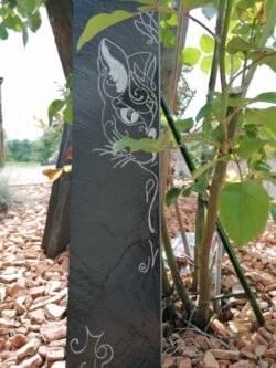 Paysagiste Maen Roch Gravure sur ardoise 5 Maçonnerie Maen Roch