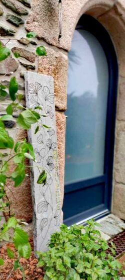 Paysagiste Maen Roch Gravure sur grès 1 Maçonnerie Maen Roch